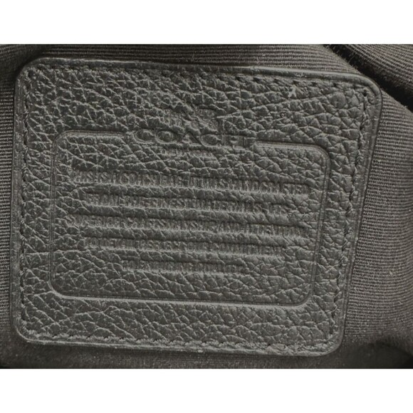 Vintage Coach Black Leather Shoulder bag F34040 2 - Picture 8 of 10